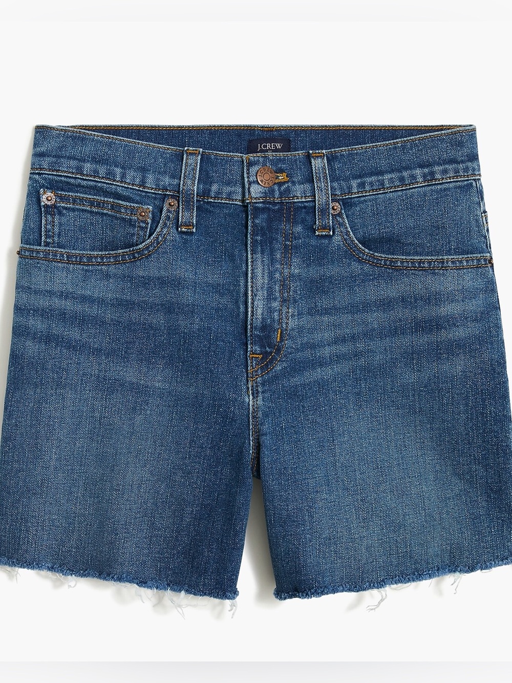 J. Crew High-Rise Midlength Denim Short in Coastline Blue Size 26